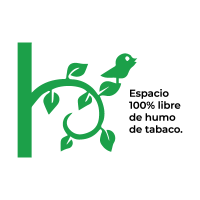 Logotipo Espacio 100% libre de humo